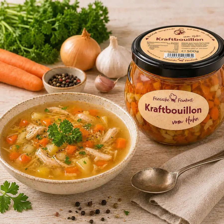 Norddeutsche Kraftbouillon vom Huhn – 500 g