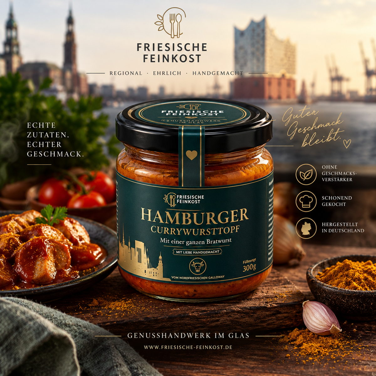 Hamburger Currywurst