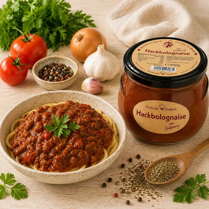 Hackbolognese vom Galloway-Rind
