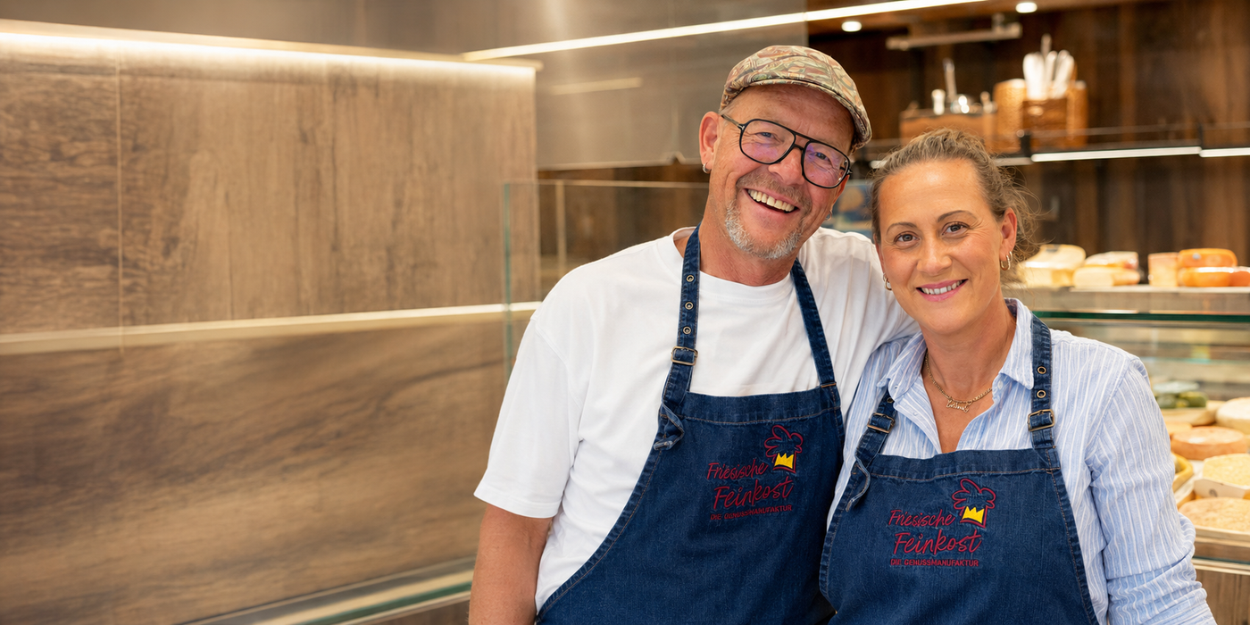 Dirk und Katarina in ihrer Feinkostküche in Nordfriesland