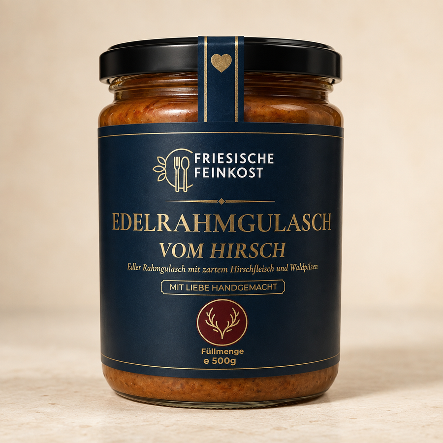 Edelrahmgulasch vom Hirsch