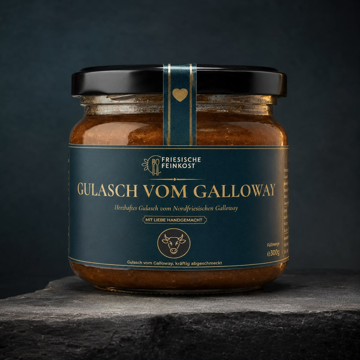 Gulasch vom Galloway im 300-g-Glas von Friesische Feinkost