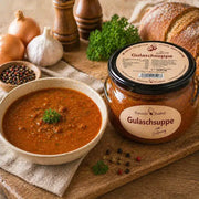 Norddeutsche Gulaschsuppe vom Galloway-Rind – herzhaft, kräftig & traditionell gekocht