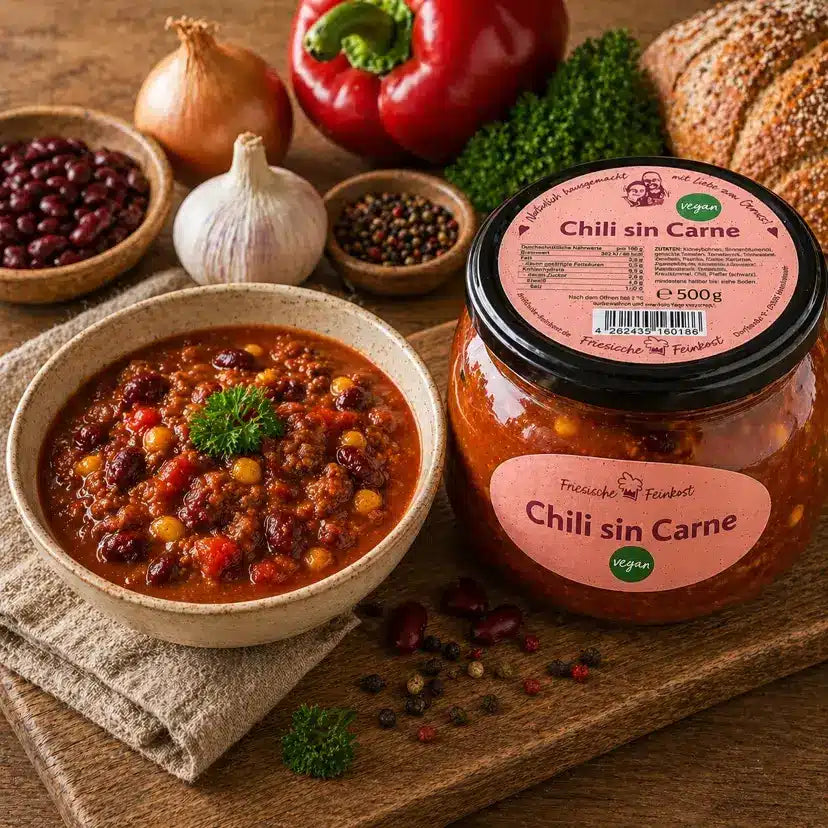 Nordisches Chili sin Carne – vegan & handgekocht aus Nordfriesland
