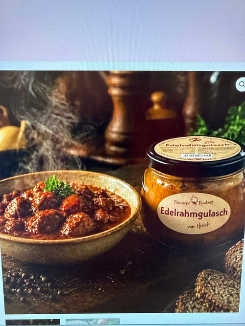 Nordisches Edelrahmgulasch vom Hirsch – handgekocht & besonders fein