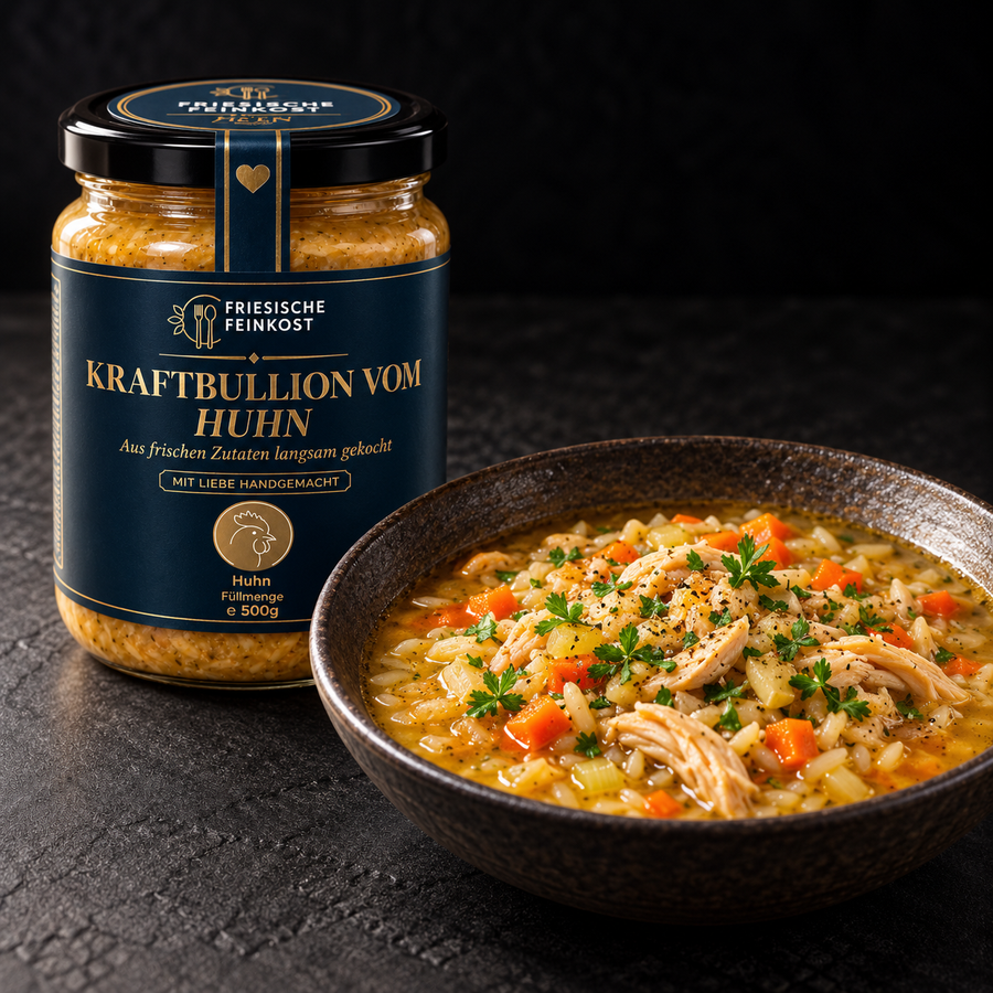 Norddeutsche Kraftbouillon vom Huhn – 500 g