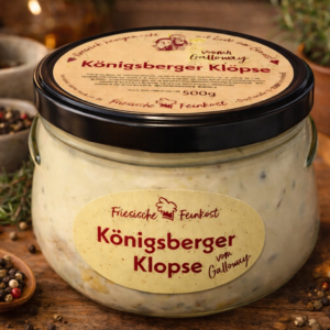 Norddeutsche Königsberger Klopse vom Galloway-Rind – cremig & klassisch