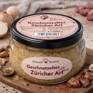 Nordisches Geschnetzeltes Züricher Art vom Galloway – cremig & klassisch