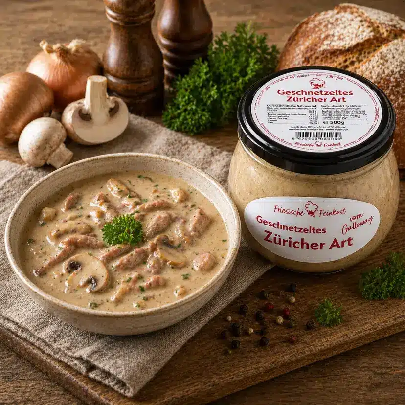 Nordisches Geschnetzeltes Züricher Art vom Galloway